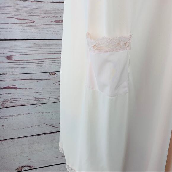 Shadowline vintage nightgown robe lace sheer - Picture 4 of 14